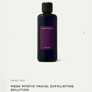 New Twentynine Palms Facial Exfoliating Solution skincare